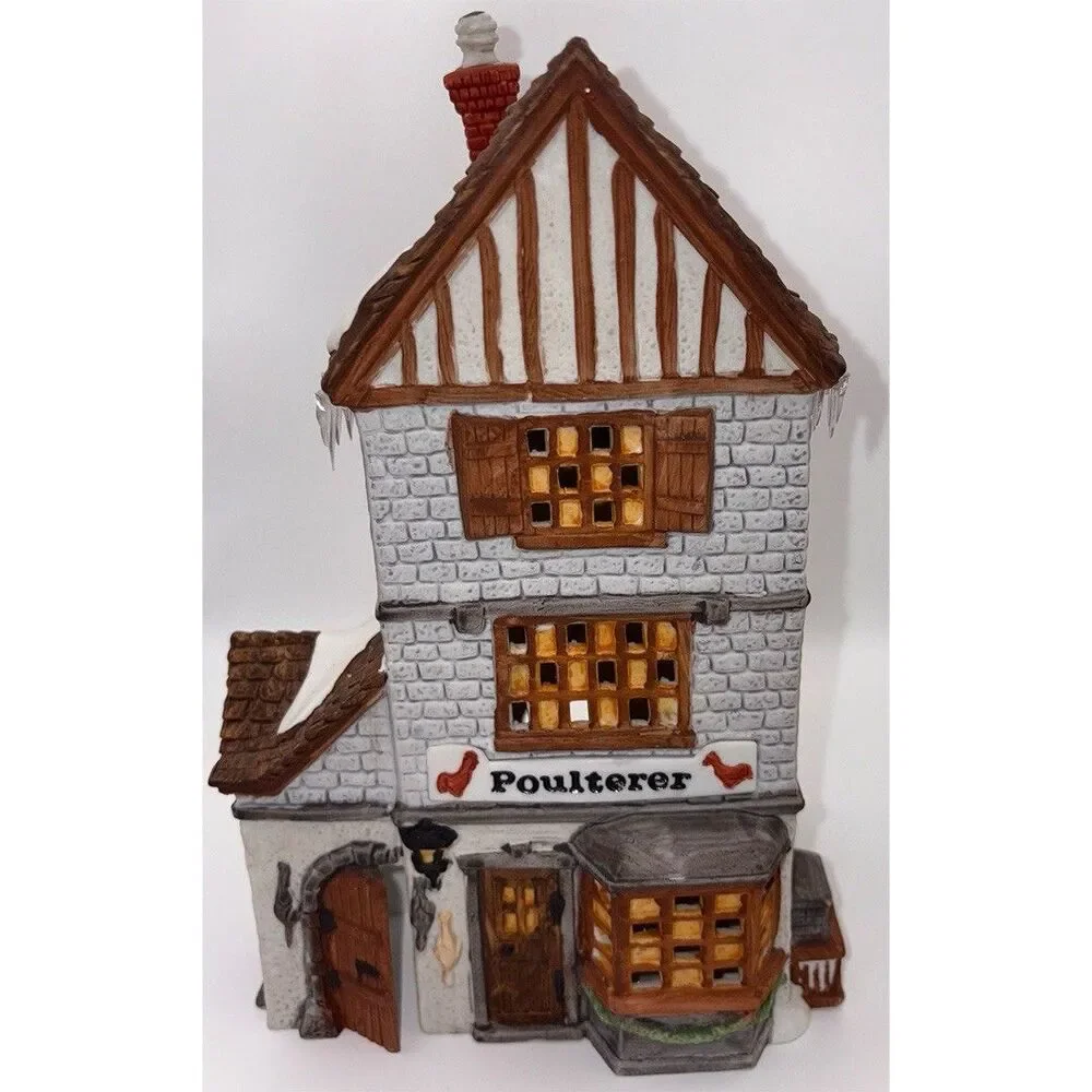 Department 56 Dickens Village “Poulterer” Porcelain Lighted Building